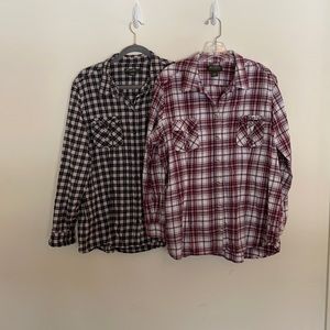 Eddie Bauer - Womens Flannels - XXL